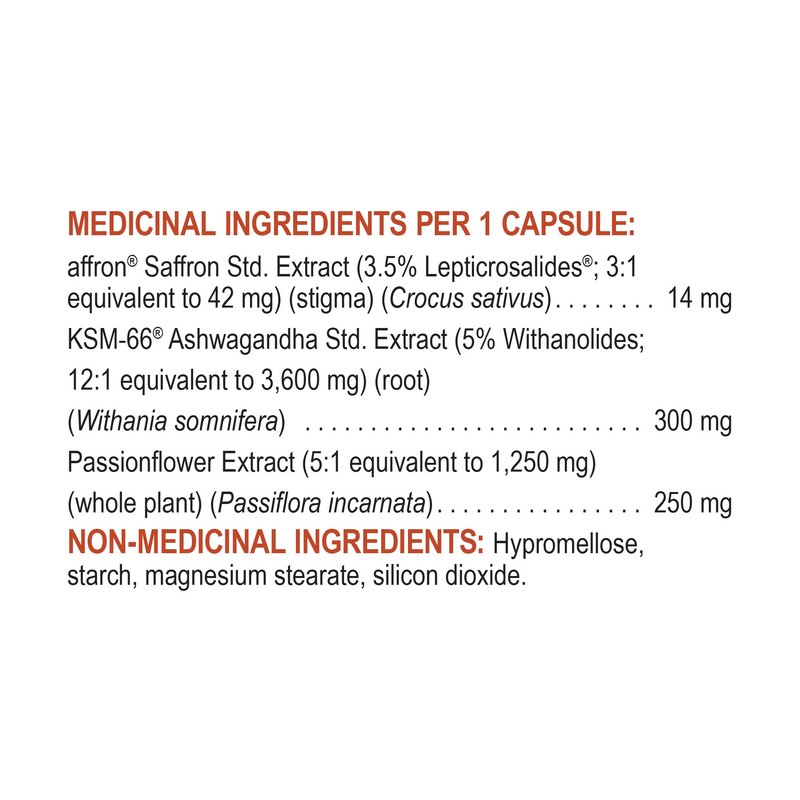 Stress with Saffron & Ashwagandha, 60 Capsules