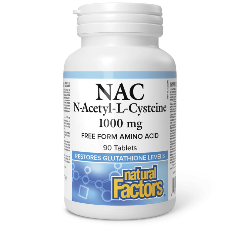 NAC N-Acetyl-L-Cysteine 1000mg, 90 Tablets