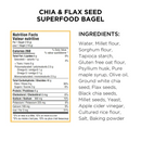 Gluten Free Superfood Bagels, Chia & Flax Seed 4 Pack