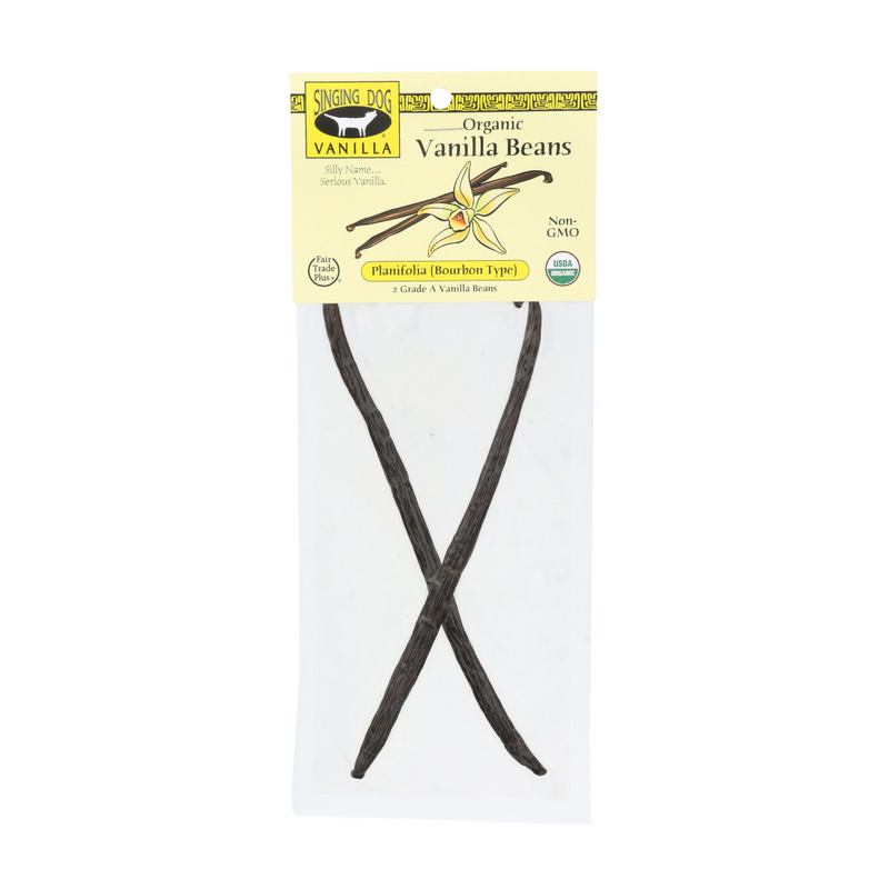 Organic Vanilla Beans, 2 pack