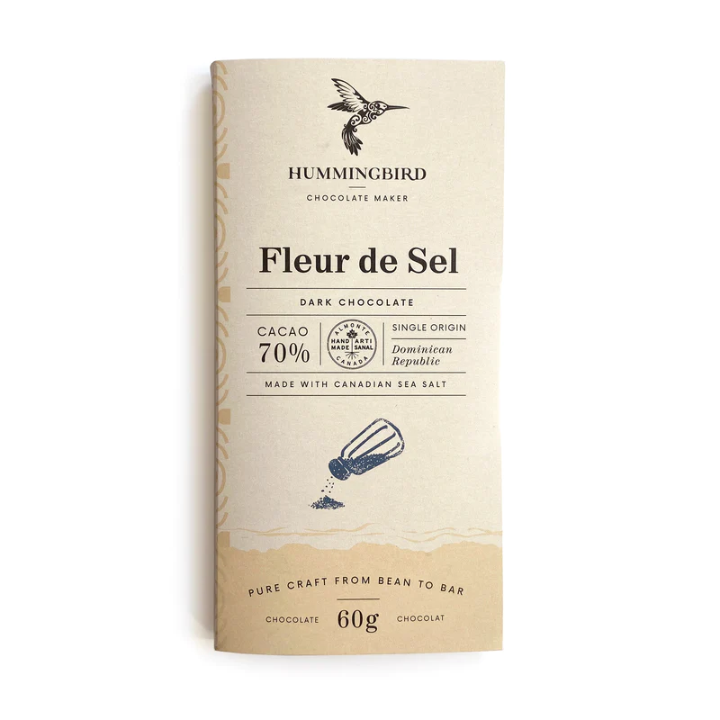 Fleur de Sel 70% Chocolate Bar, 60g