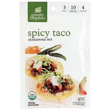 Organic Taco Seasoning Mix, 32g