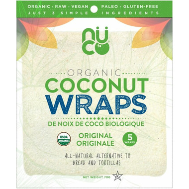 Organic Coconut Wraps, 5 Pack