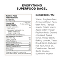 Gluten Free Superfood Bagels, Everything 5 Pack