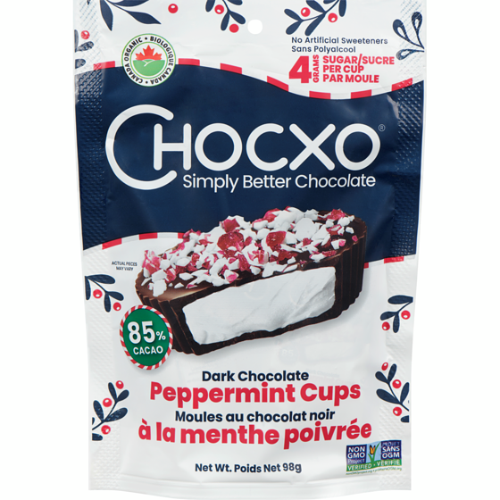 Dark Chocolate Peppermint Cups, 98g