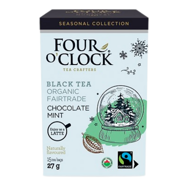 Chocolate Mint Organic Black Tea, 15 Tea Bags