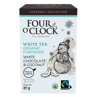 White Chocolate and Coconut Organic White Tea, 15 Tea Bags