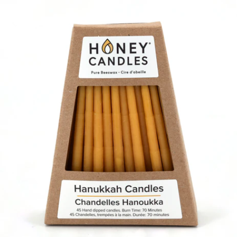 Beeswax Hannukah Candles, 45 pack