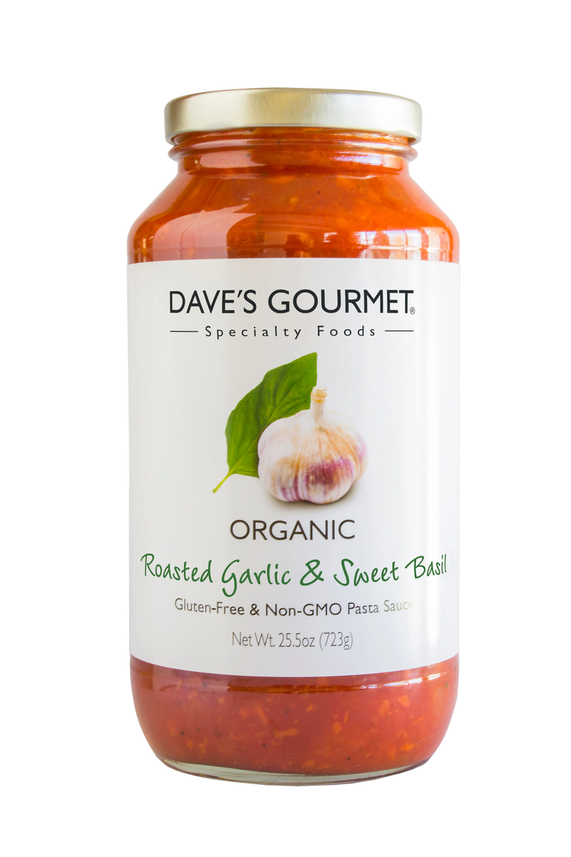 Organic Roasted Garlic & Sweet Basil Pasta Sauce, 754mL