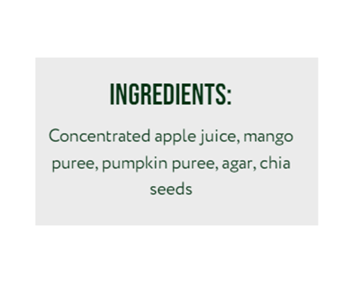 Apple-Mango-Pumpkin-Chia Jelly, 10 Pack 90g