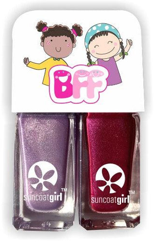 Kids Nail Polish BFF Duos, Besties Violet & Deep Purple 2pk