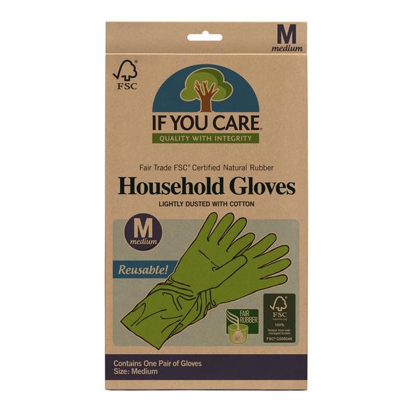 Rubber Household Gloves, Medium