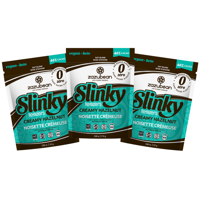 Slinky Teezers Mini Chocolate Bars, Creamy Hazelnut 110g