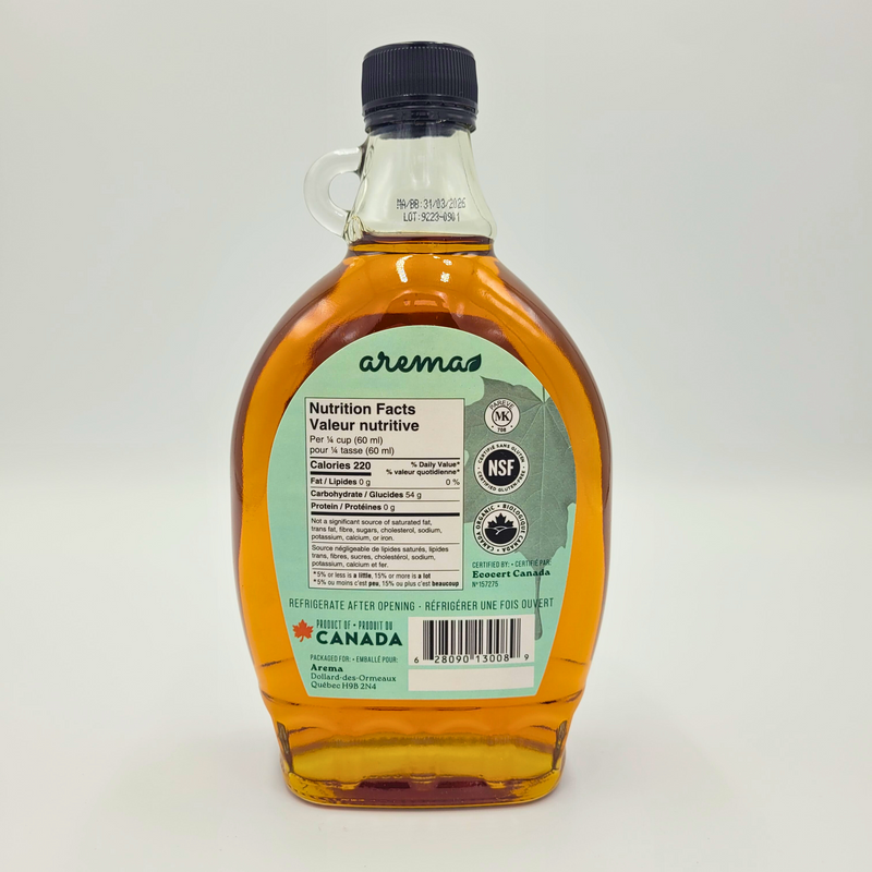 Organic Maple Syrup, Amber 500mL