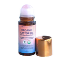 Organic Castor Oil with Rose Quartz Roller, 50mL
