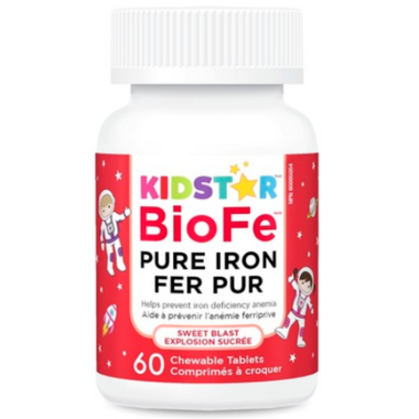 BioFe Pure Iron, 60 Chewable Tablets