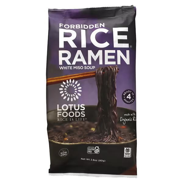 Forbidden Rice Ramen with White Miso Soup, 80g