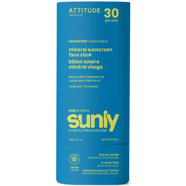 Sunly Kids Mineral Sunscreen Face Stick, Unscented SPF 30 20g