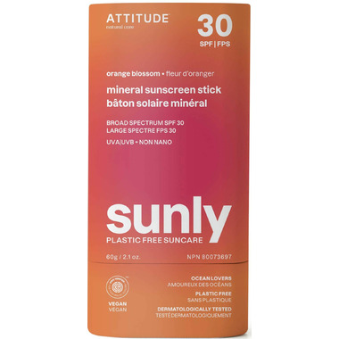 Sunly Mineral Sunscreen Stick, Orange Blossom SPF 30 60g