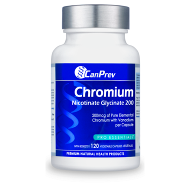 Chromium Nicotinate Glycinate 200mcg, 120 Capsules