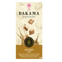 100% Date Sweetened Chocolate Bar, Golden 50g