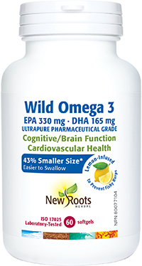 Wild Omega 3 Easy Swallow Size, Lemon Flavour 60 Softgels