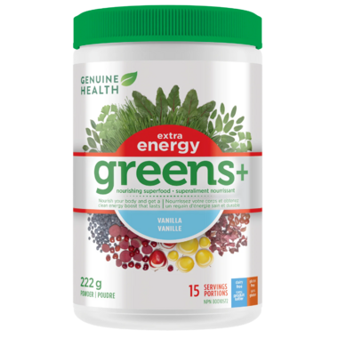 Greens+ Extra Energy, Vanilla 222g