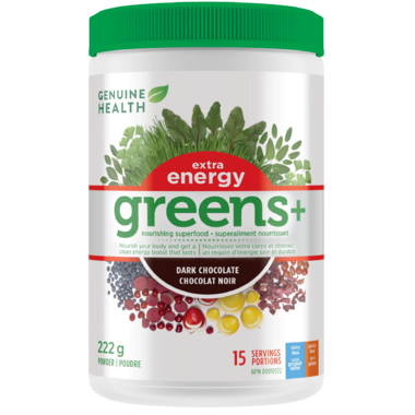 Greens+ Extra Energy, Dark Chocolate 222g