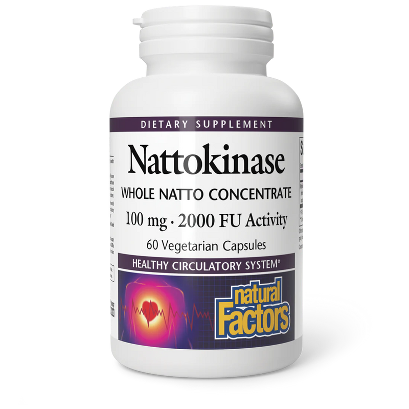 Nattokinase 100mg 2000 FU, 60 Capsules