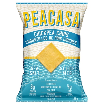 Chickpea Chips, Sea Salt 128g