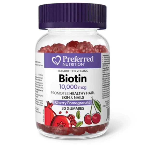 Biotin 10,000mcg, 30 Gummies