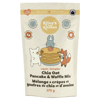 Organic Pancake & Waffle Mix, Chia Oat, 375g