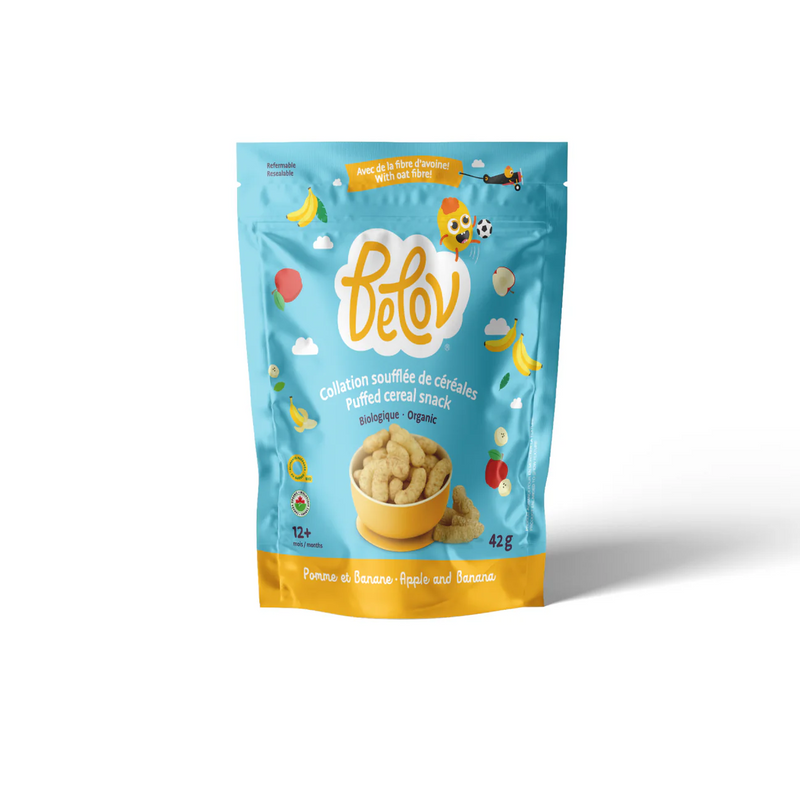 Organic Puffed Cereal Snack, Apple and Banana 42g