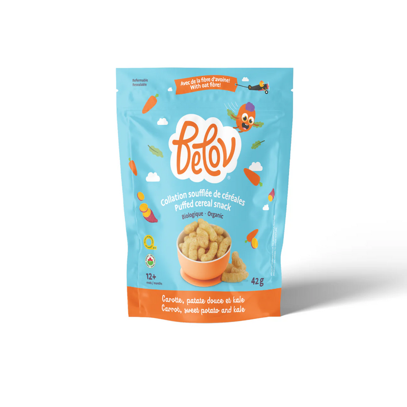 Organic Puffed Cereal Snack, Carrot Sweet Potato and Kale 42g