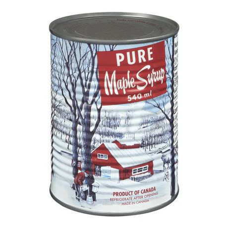 Organic Maple Syrup, Amber 540mL Tin