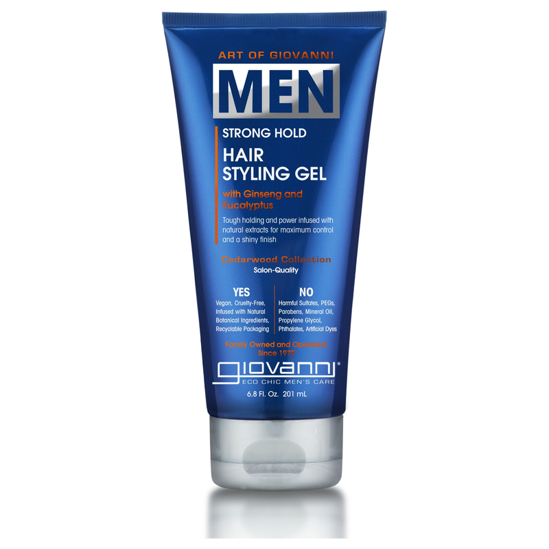 Men's Strong Hold Hair Styling Gel, 201mL