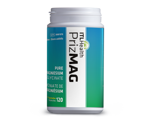 PrizMag Pure Magnesium Bisglycinate, 120 Capsules