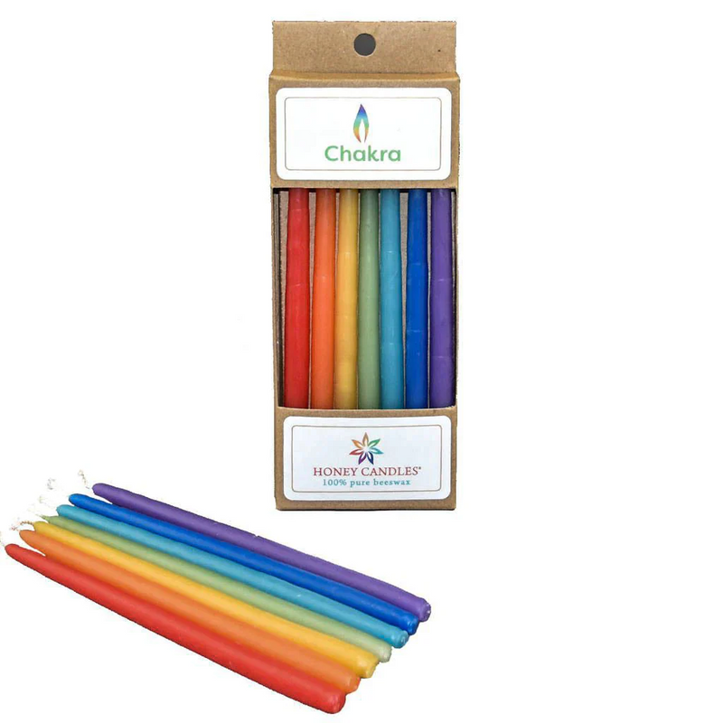 Beeswax Rainbow Candles, 6 Pack