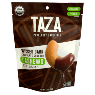 Organic Wicked Dark 87% Chocolate Covered Cashews, 99g