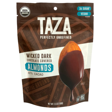 Organic Wicked Dark 87% Chocolate Covered Almonds, 99g