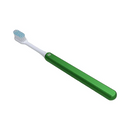 Adult Aluminum Toothbrush + 3 Replacement Heads, Soft Green