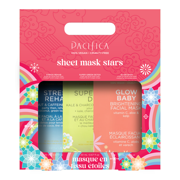 Sheet Mask Stars Set, 3pk