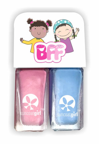 Kids Nail Polish BFF Duos, Pretties Pink & Blue