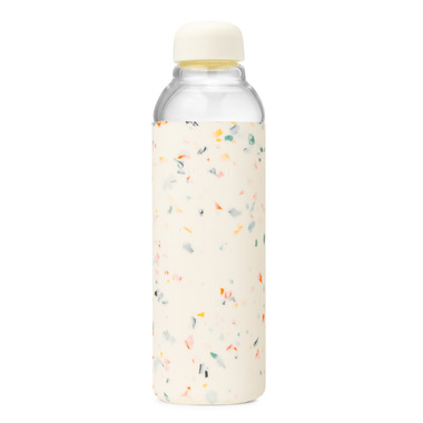 Porter Glass Water Bottle, White