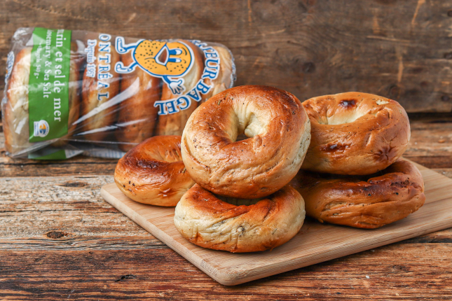 Rosemary & Sea Salt Bagels, 1/2 Dozen