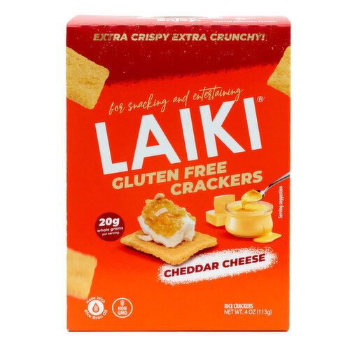 Gluten Free Crackers, Cheddar Cheese 113g