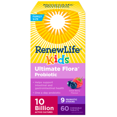 Ultimate Flora Kids Probiotic, 10 Billion 60 Capsules