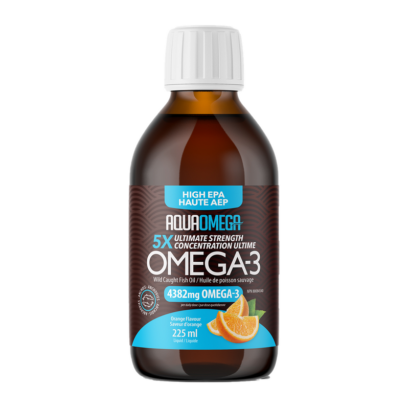 5X Ultimate Strength EPA Omega-3, 225mL Orange Flavour