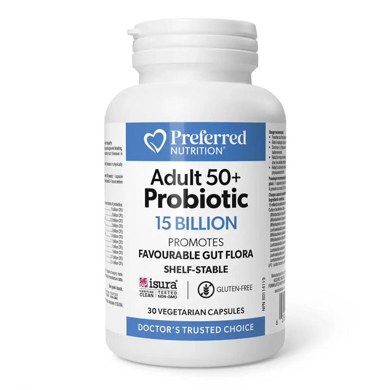 Adult 50+ Probiotic 15 Billion, 30 Capsules