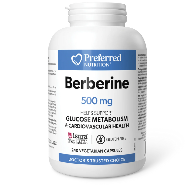 Berberine 500mg, 240 Capsules